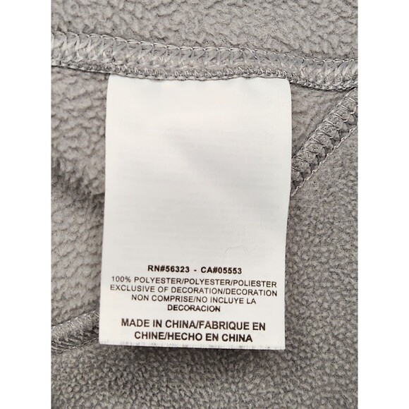 Vintage Nike Sweatshirt Mens L Gray Fleece 1/4 Zip Therma-Fit Mock Neck Pullover - Picture 8 of 9